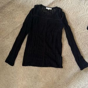 IRO cut out shoulder lace top